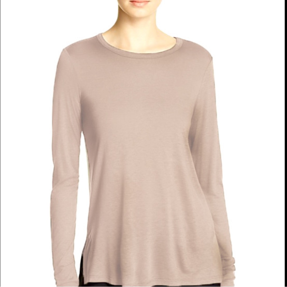 Theory cotton blend long sleeve t shirt, Small